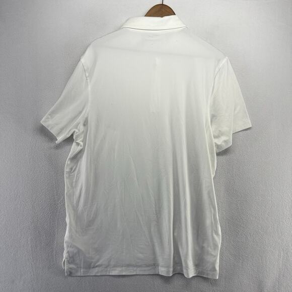 J Crew Performance Polo Men's XL White Stretch Golf Tech Office Casual Solid NEW - Picture 6 of 8